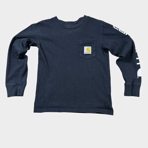 Carhartt Long Sleeve T-Shirt Outdoor Work Chore Farm Pocket T Kids Youth Size 5